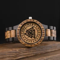 BOBO-BIRD-Montre-en-bois-Viking-pour-homme-avec-barre-d-abeille-cercle-runique-unique-Vegvisir-2