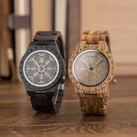 BOBO-BIRD-Montre-en-bois-Viking-pour-homme-avec-barre-d-abeille-cercle-runique-unique-Vegvisir-3