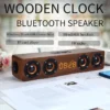 Barre de son en bois avec système acoustique Bluetooth