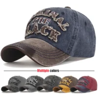 Casquette-r-glable-unisexe-avec-broderie-de-lettres-noires-chapeau-de-camping-casquette-de-baseball-basket