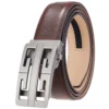 Ceinture en cuir de vache véritable avec fermoir automatique