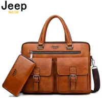 JEEP-BULUO-Marque-Man-sBusiness-Sac-Cartable-2-pcs-set-Split-En-Cuir-De-Haute-Qualit