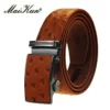 Ceinture en cuir de luxe, design Original, Grain d'autruche