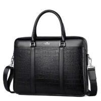 Sac-Main-Tendance-en-Cuir-pour-Homme-Mallette-d-affaires-Motif-de-Crocodile-pour-Ordinateur-2