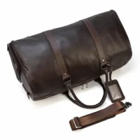 Sac-de-Voyage-en-Cuir-group-de-Grande-Capacit-pour-Homme-et-Femme-Souple-Noir-Peau-2