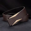 Ceinture en cuir véritable élégante et chic