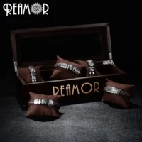 REAMOR-Bracelet-en-acier-inoxydable-316L-pour-hommes-bijoux-tendance-Style-t-te-de-mort-breloques-5