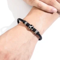 XQNI-Bracelet-en-cuir-pour-hommes-Simple-bouton-en-acier-inoxydable-noir-ballon-de-Football-accessoires-4