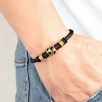 XQNI-Bracelet-en-cuir-pour-hommes-Simple-bouton-en-acier-inoxydable-noir-ballon-de-Football-accessoires-5