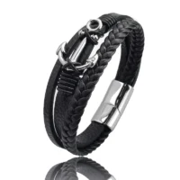 Bracelet-en-cuir-multicouche-en-acier-inoxydable-pour-hommes-bracelets-fermoir-magn-tique-breloque-croix-bijoux-4