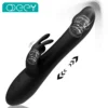 Vibromasseur double moteur télescopique clitoris vagin